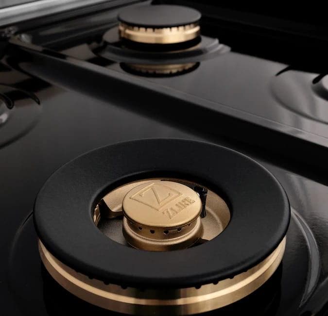 Zline RTZ48MB Stainless Steel and Matte Black Accents