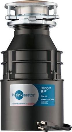 Insinkerator BADGER5XPWITHCORD Black