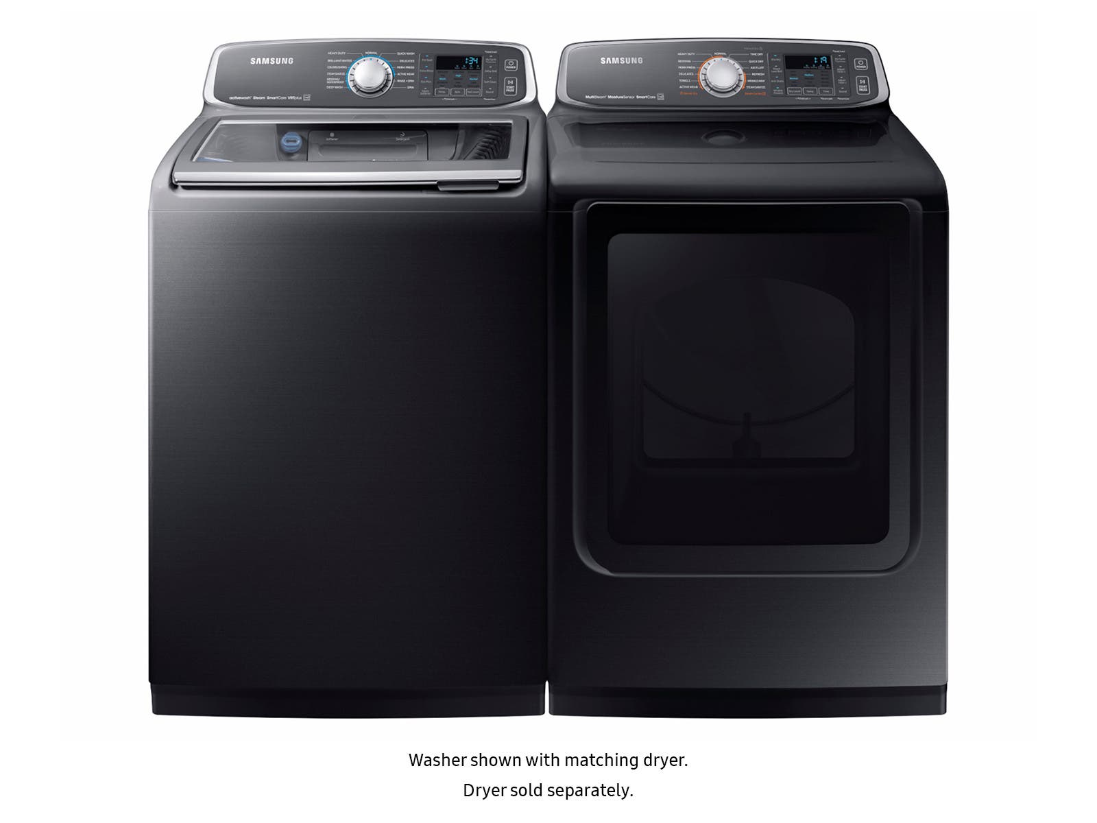 Samsung WA52M7750AV Fingerprint Resistant Black Stainless Steel