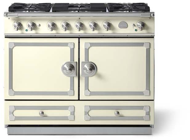 La Cornue C1CN Blanc With Stainless Steel & Satin Chrome