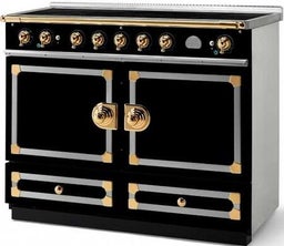 Gloss Black With Stainless Steel & Polished Brass