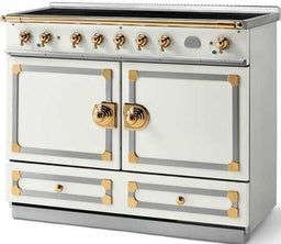 Pure White With Stainless Steel & Polished Brass