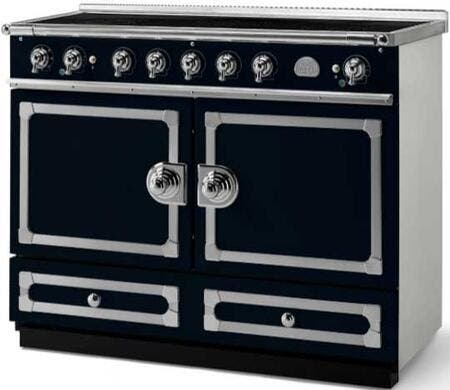 La Cornue C1DNI Dark Navy Blue With Stainless Steel & Satin Chrome