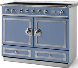 Provence Blue With Stainless Steel & Satin Chrome