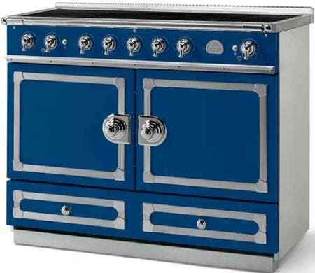 La Cornue C1RNI Royal Blue With Stainless Steel & Satin Chrome