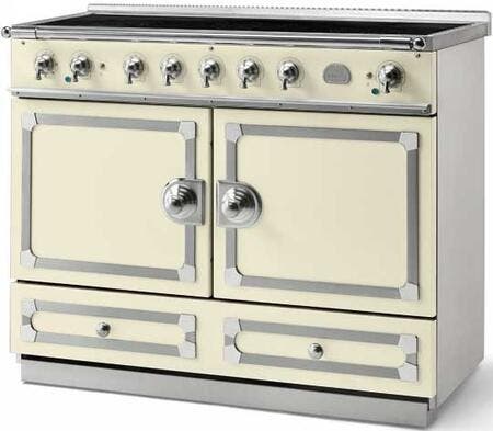 La Cornue C1CPI Blanc With Stainless Steel & Polished Chrome