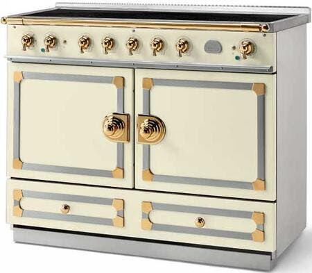 La Cornue C1CFI Blanc With Stainless Steel & Polished Brass