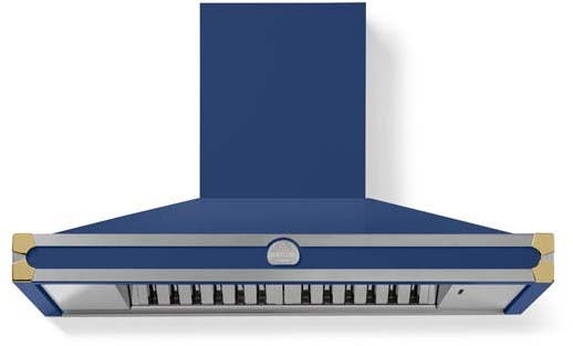 La Cornue H1RF Royal Blue With Stainless Steel & Polished Brass