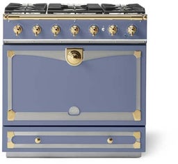 Provence Blue With Stainless Steel & Polished Brass