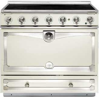 La Cornue C9VNI Ivory With Stainless Steel & Satin Chrome