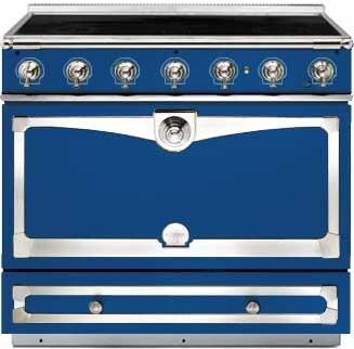 La Cornue C9RPI Royal Blue With Stainless Steel & Polished Chrome