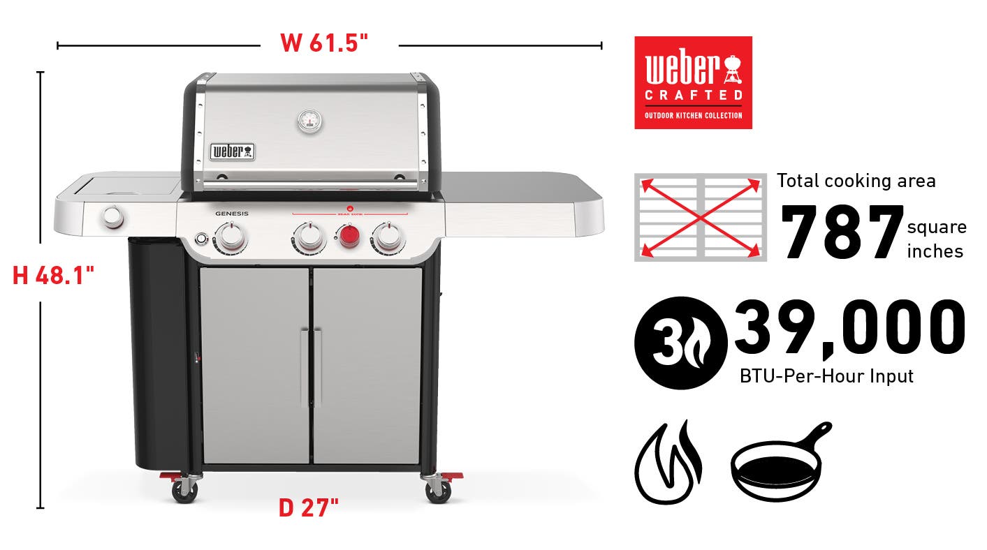 Weber 35400001 Liquid Propane, Stainless Steel