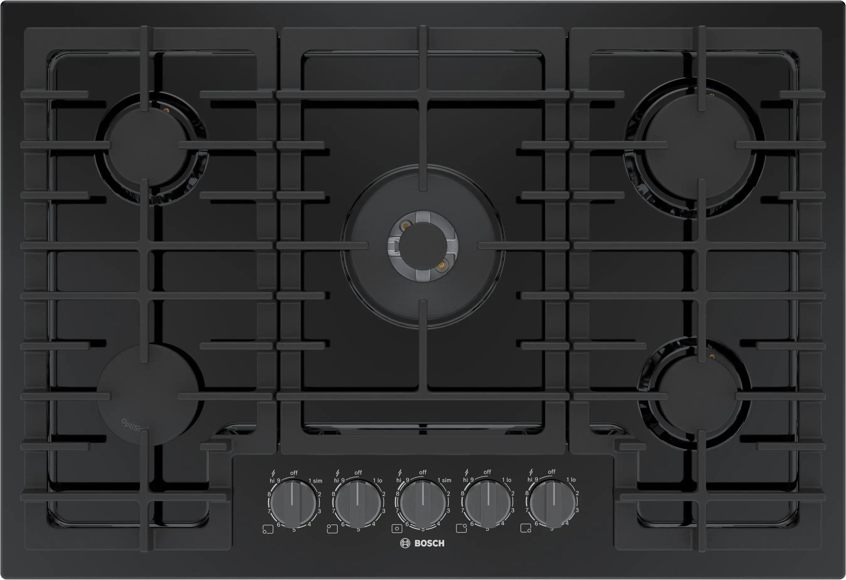 Bosch NGM8048UC Black With Black Stainless Knobs