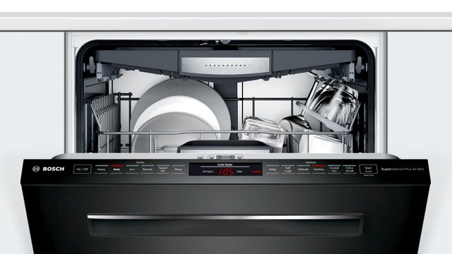 Bosch SHP878ZD6N 800 Series Dishwasher 24" Black Shp878zd6n: Black