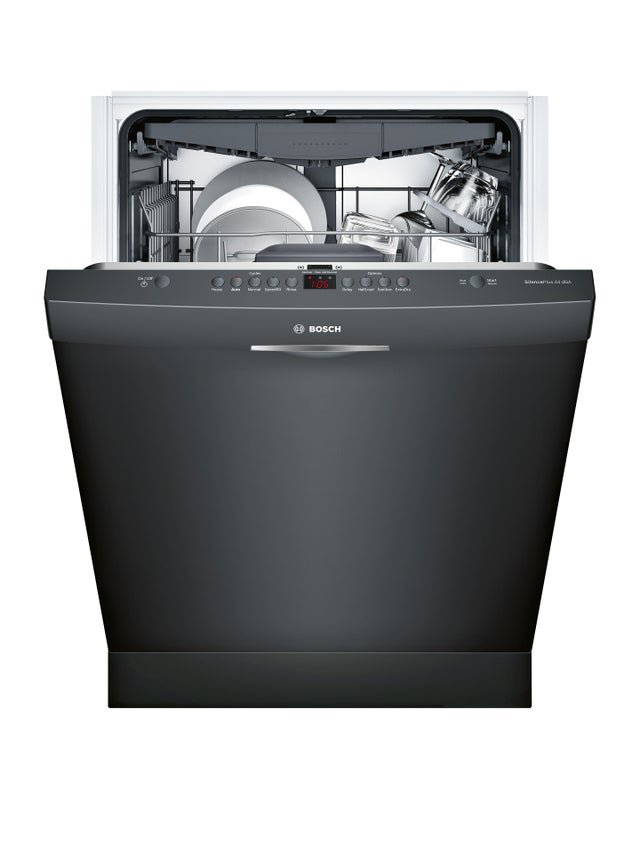 Bosch SHSM63W56N 24 Inch Built-In Scoop Handle Dishwasher with 16 P...