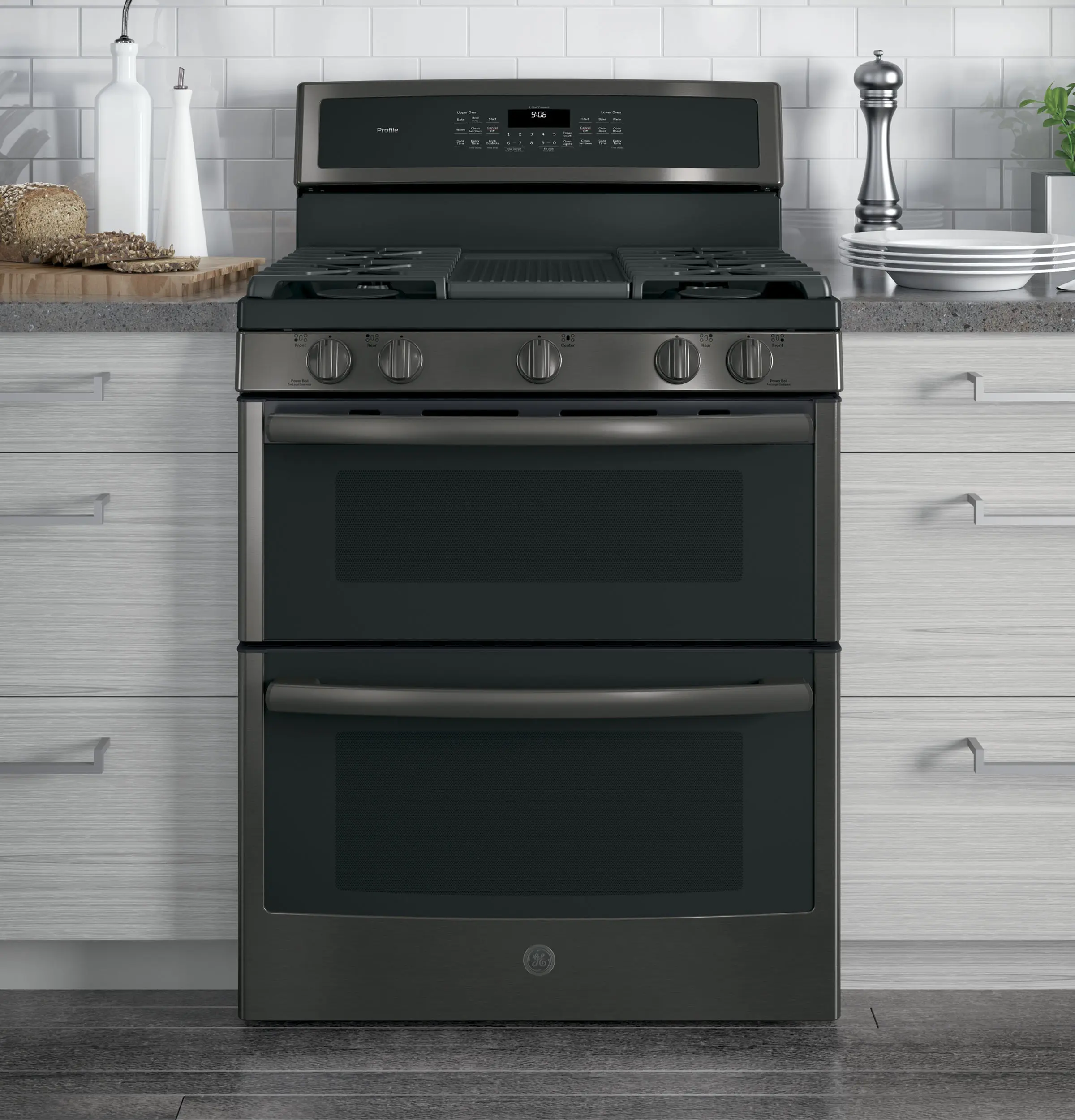 GE PGB960BEJTS Black Stainless Steel