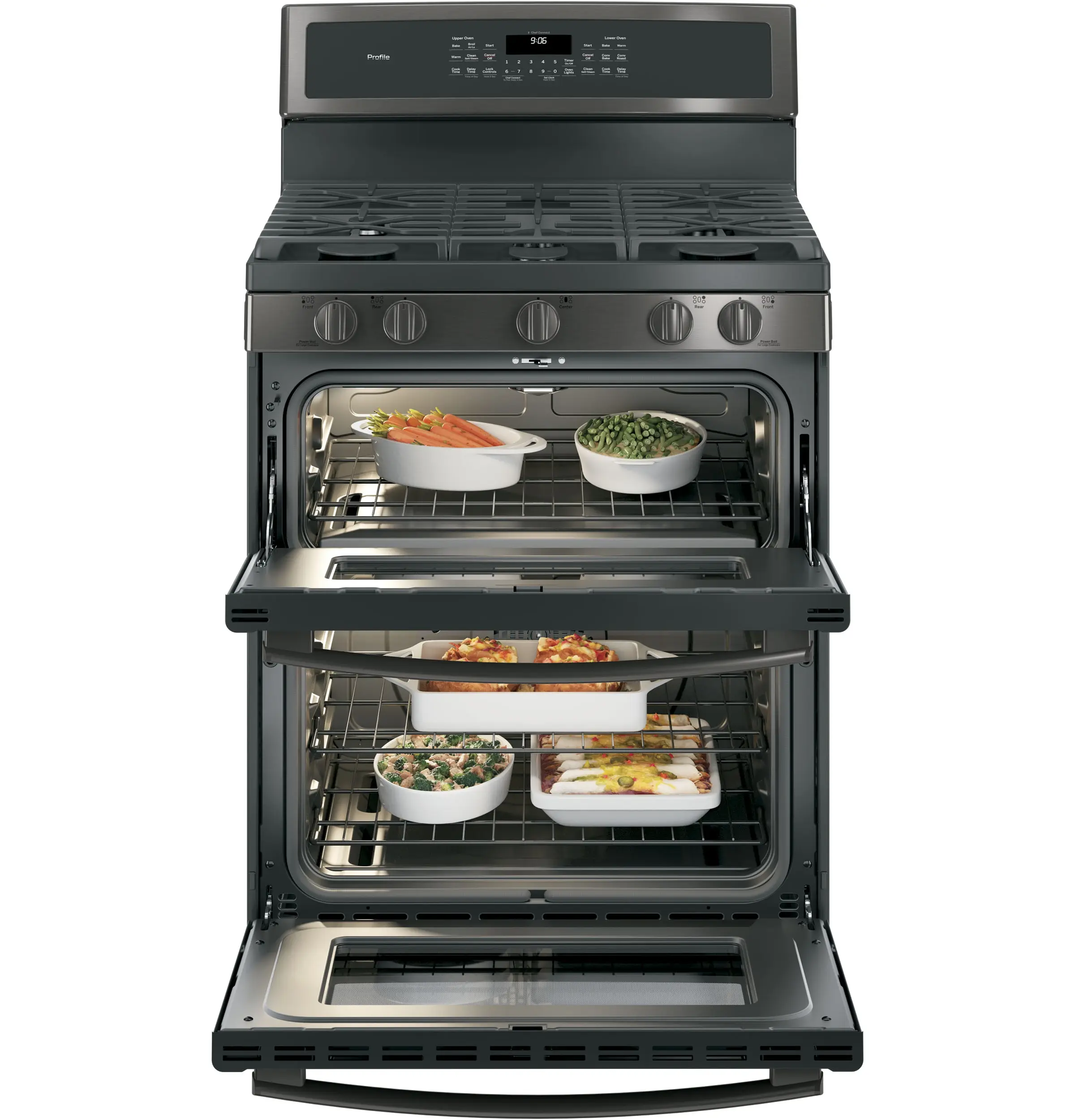 GE PGB960BEJTS Black Stainless Steel