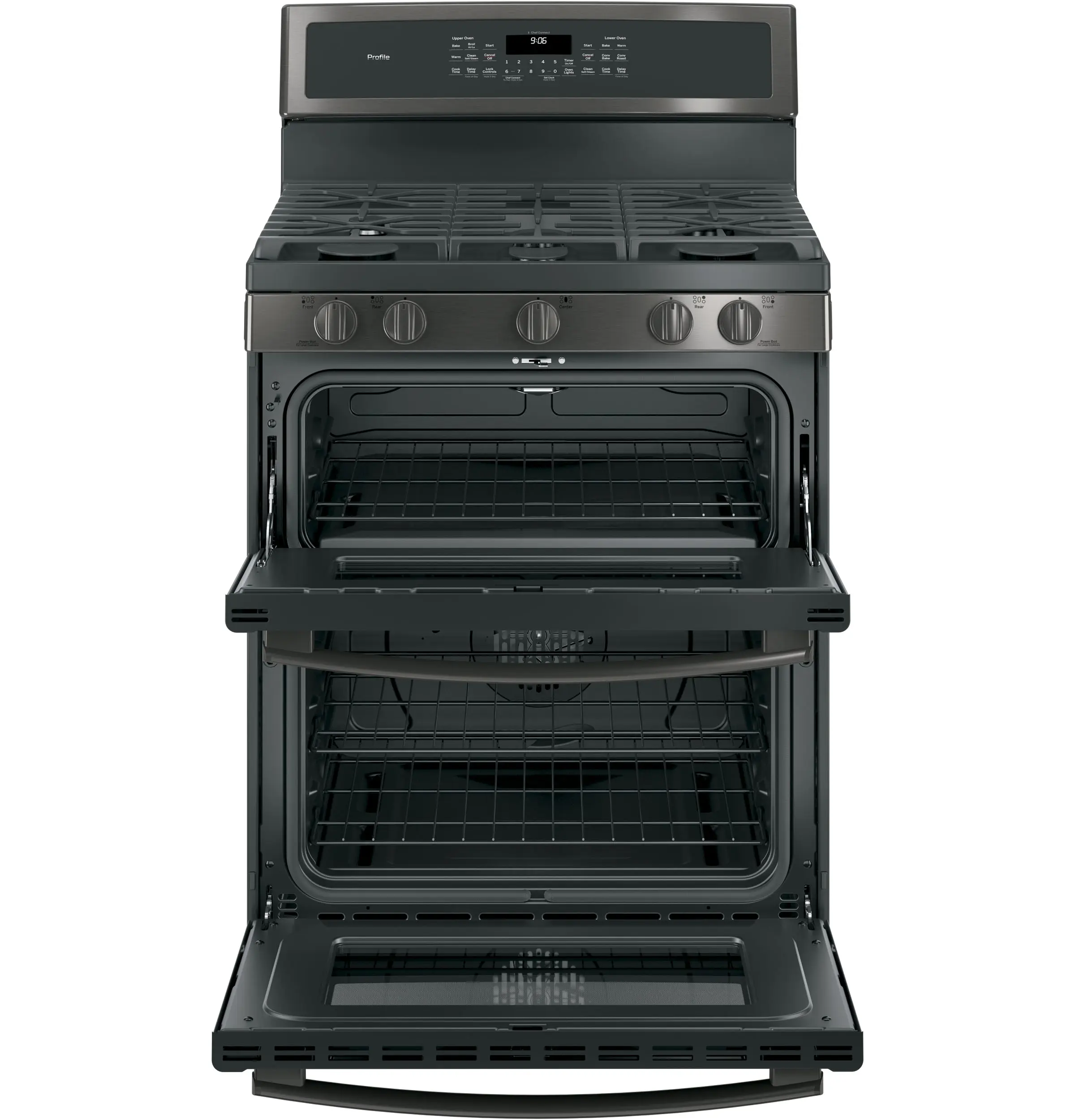 GE PGB960BEJTS Black Stainless Steel