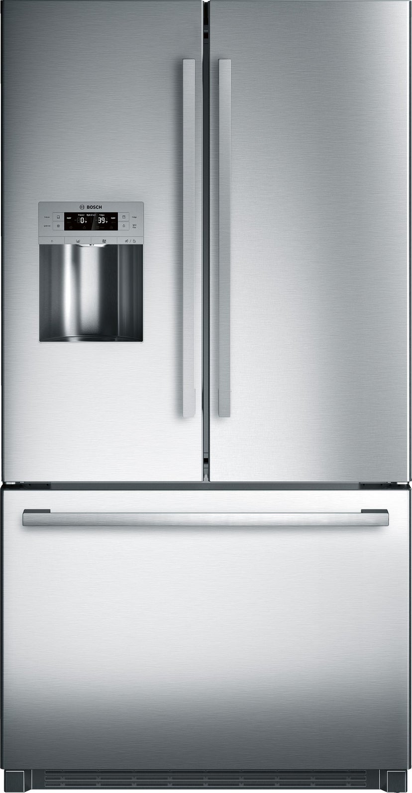 Bosch B26FT50SNS 36 Inch, 24.8 Cu. Ft. Freestanding French Door Ref...