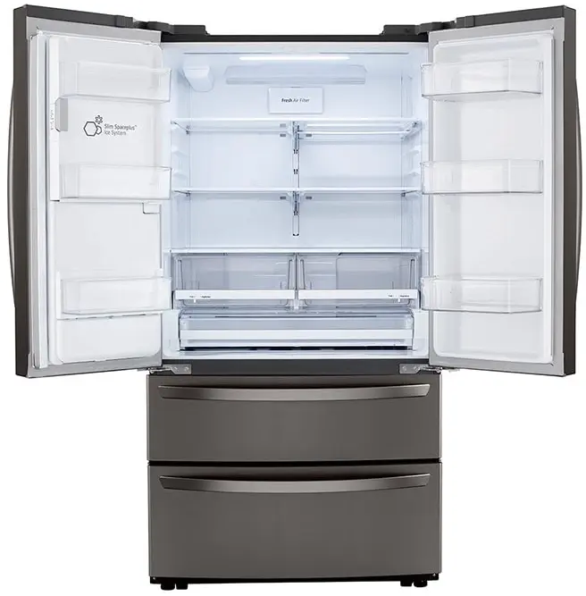 LG LMXC22626D Black Stainless Steel, Print Proof