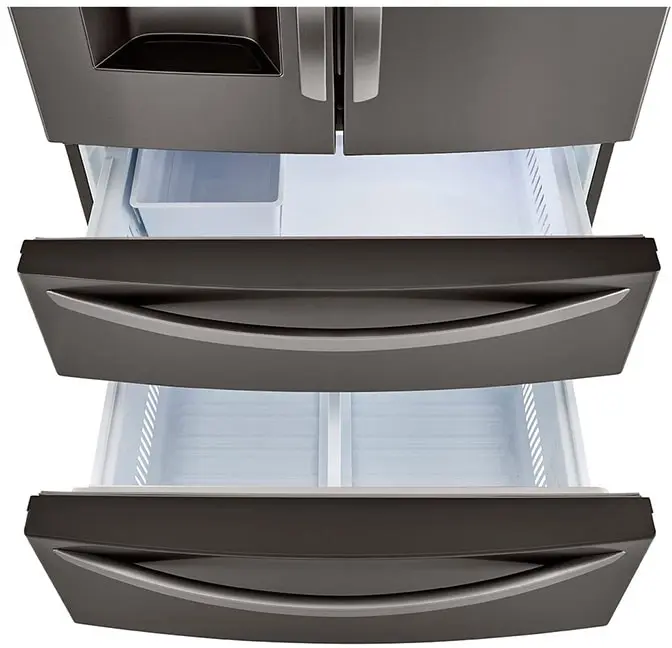 LG LMXC22626D Black Stainless Steel, Print Proof