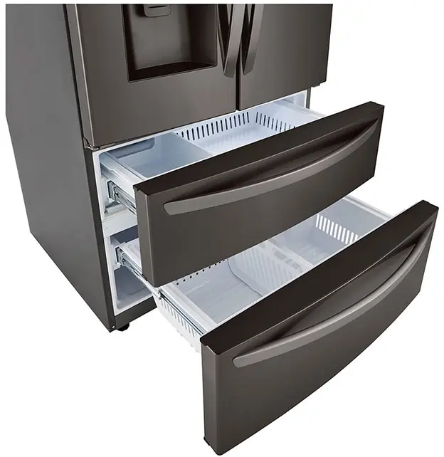 LG LMXC22626D Black Stainless Steel, Print Proof