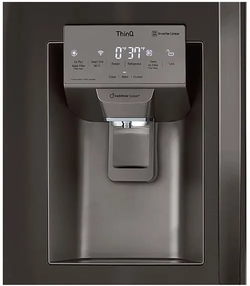 LG LMXC22626D Black Stainless Steel, Print Proof