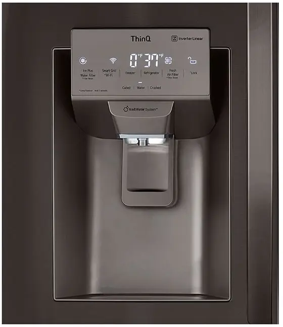 LG LRMVS2806D Black Stainless Steel, Print Proof