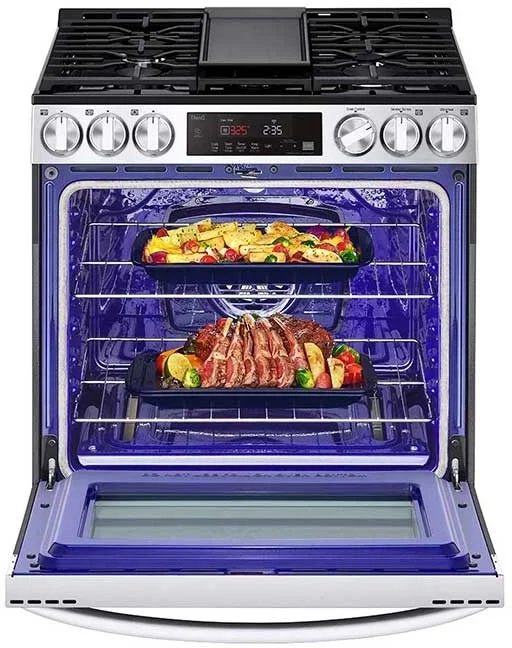 LG LSGL5833F 30 Inch Slidein Gas Range with Convection Cooking