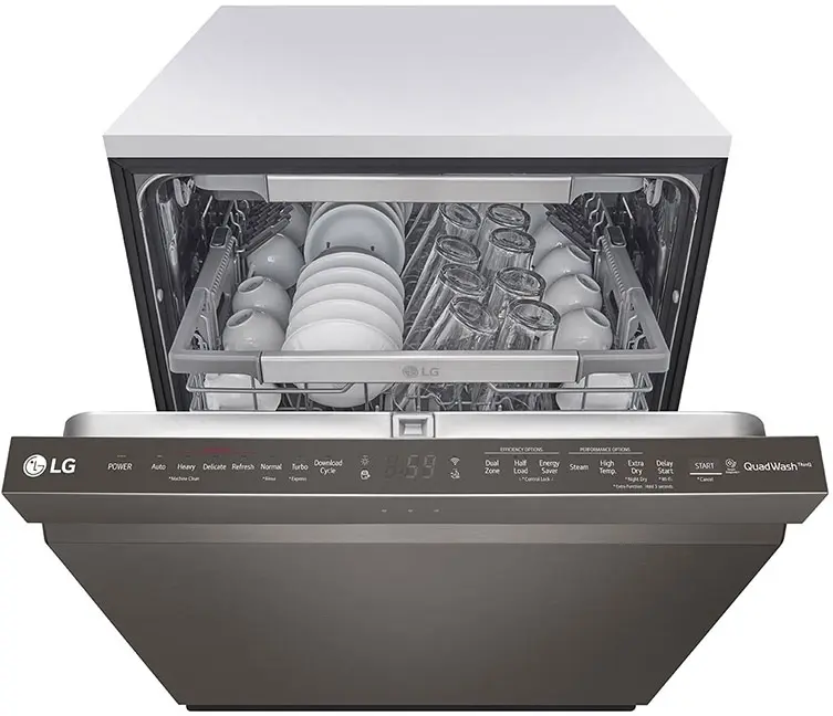 LG LDP6810BD Printproof Black Stainless Steel