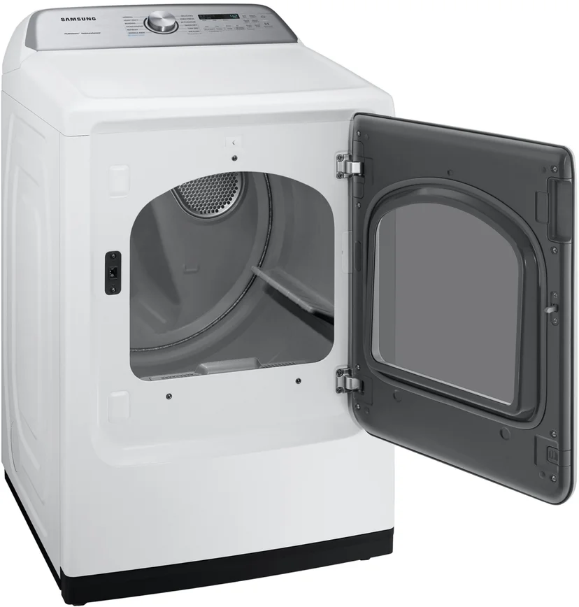 Samsung DVE50R5400W 7.4 cu. ft. Electric Dryer with Steam Sanitize+: W...