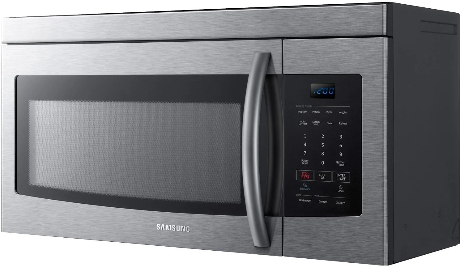 Samsung ME16K3000AS 1.6 Cu. Ft. Over-the-Range Microwave: Stainless ...