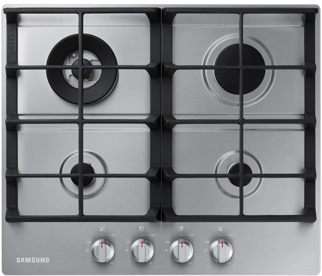 Samsung NA24T4230FS 24" Gas Cooktop: Stainless Steel