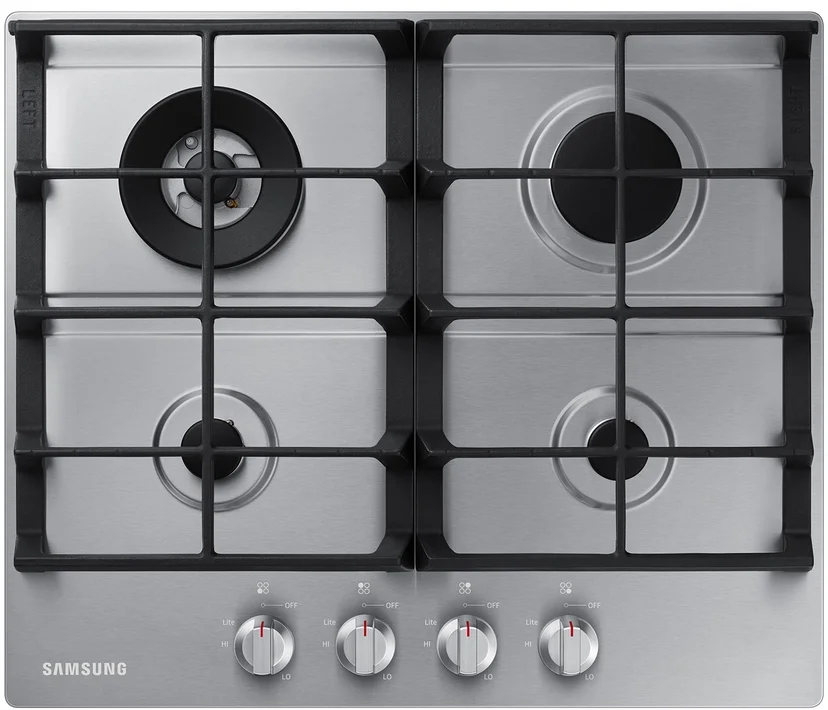 Samsung NA24T4230FS 24" Gas Cooktop: Stainless Steel