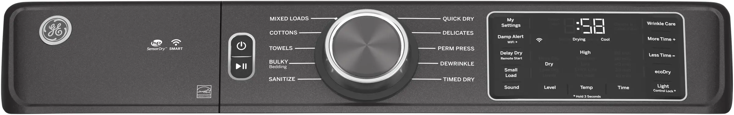 GE GFD55ESPNDG Diamond Gray