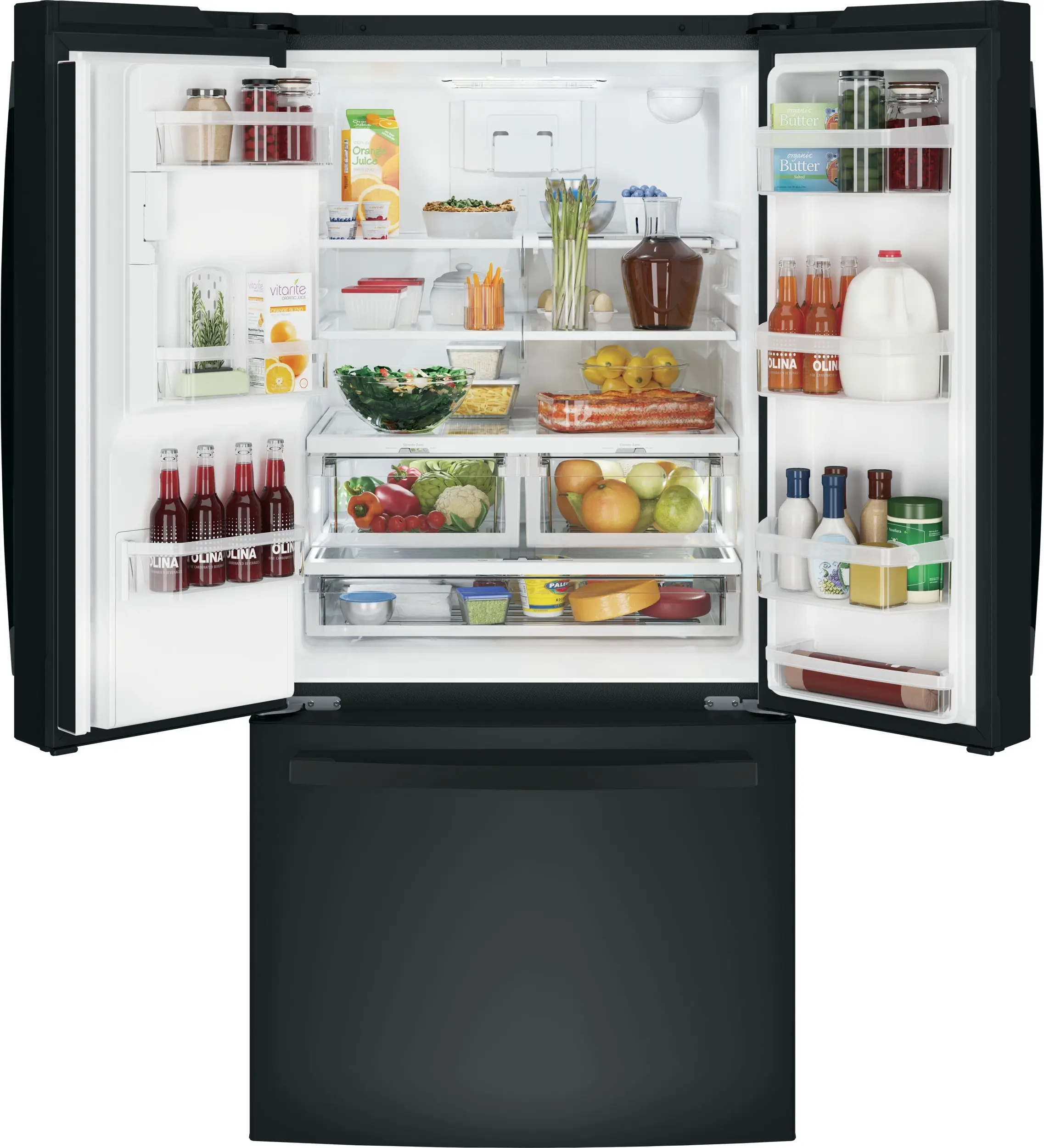 GE GFE24JGKBB High-Gloss Black
