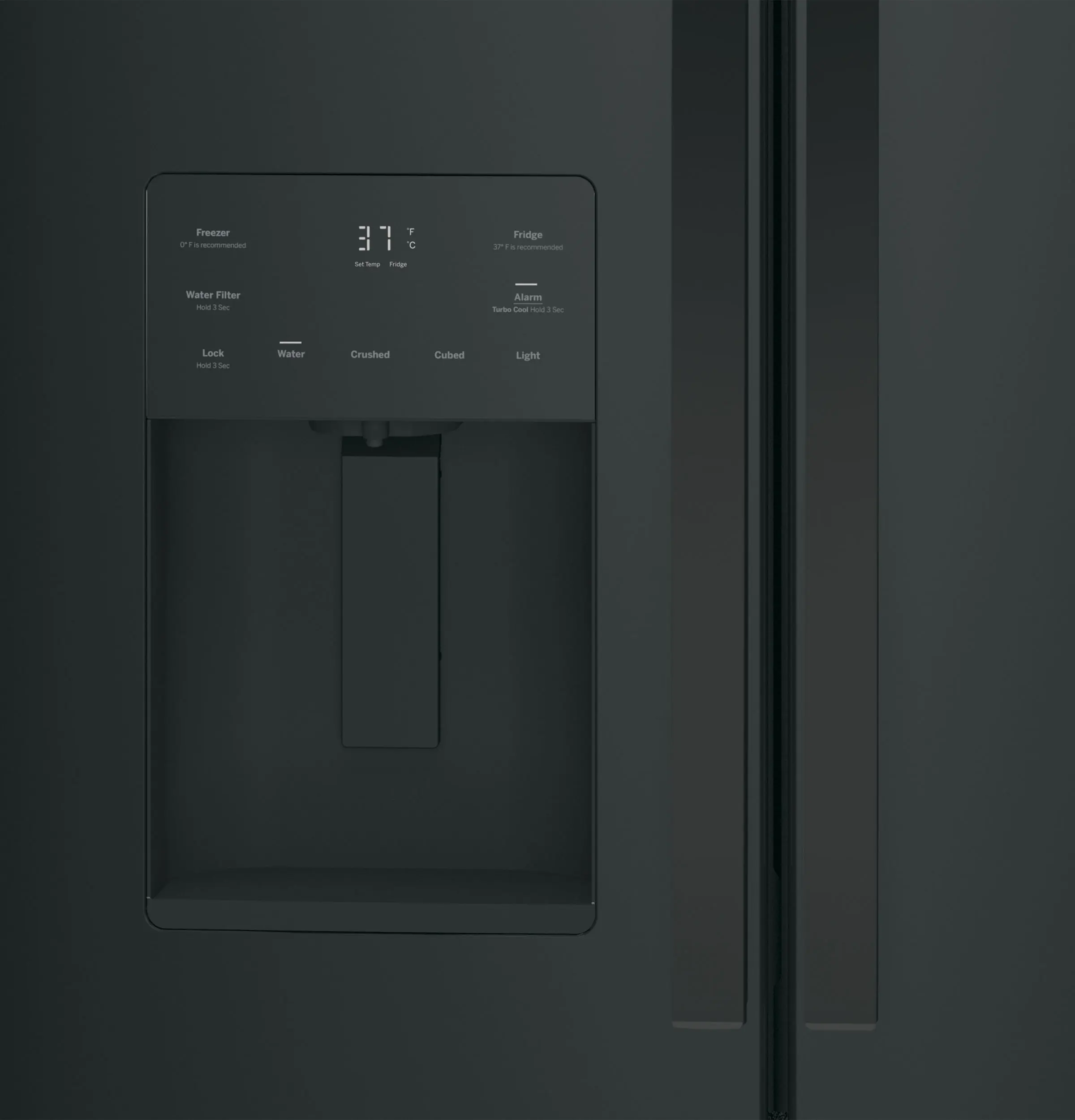 GE GFE24JGKBB High-Gloss Black