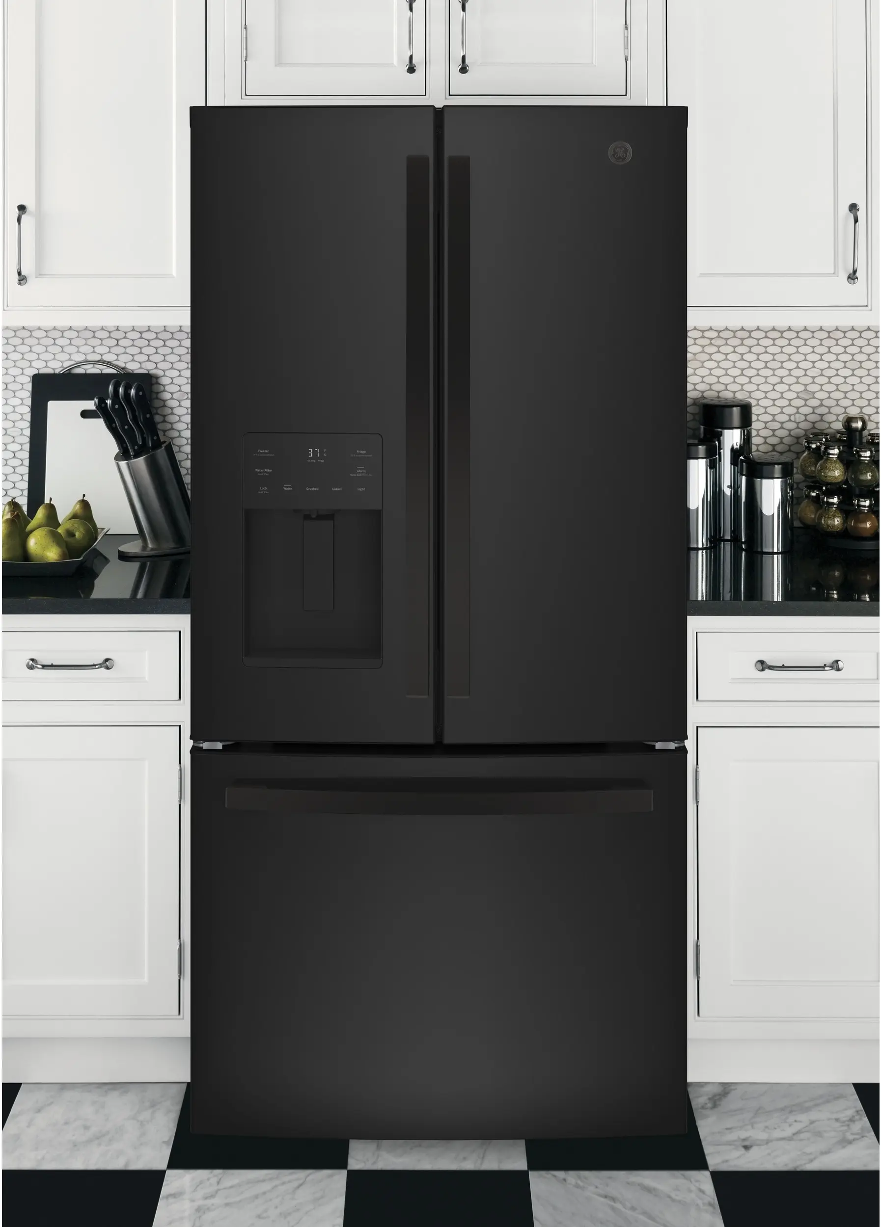 GE GFE24JGKBB High-Gloss Black