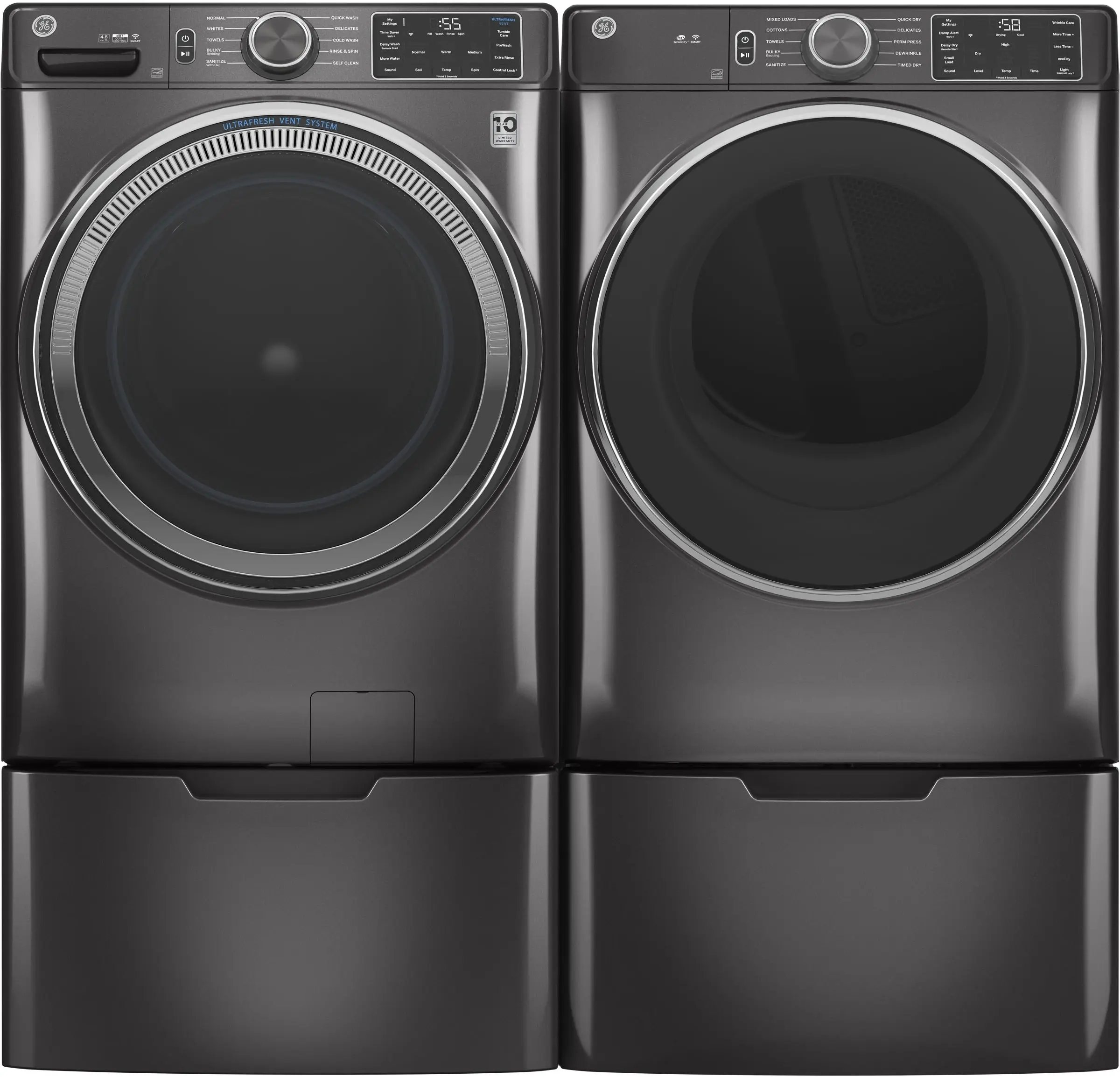GE GFW550SPNDG Diamond Gray