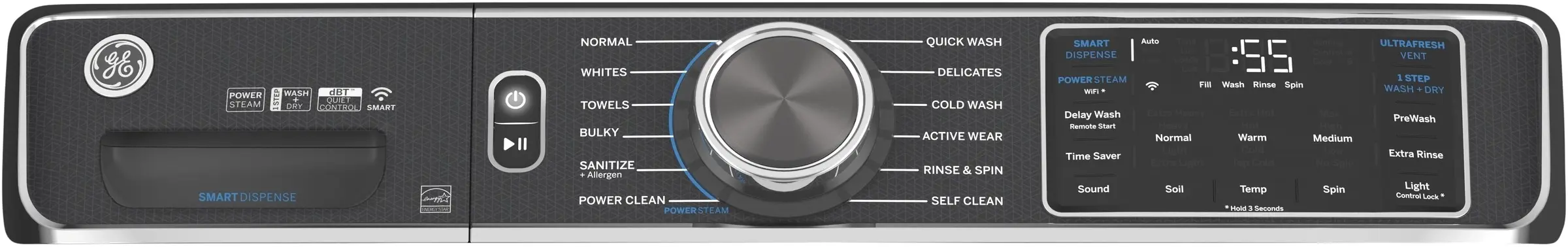 GE GFW850SPNDG Diamond Gray