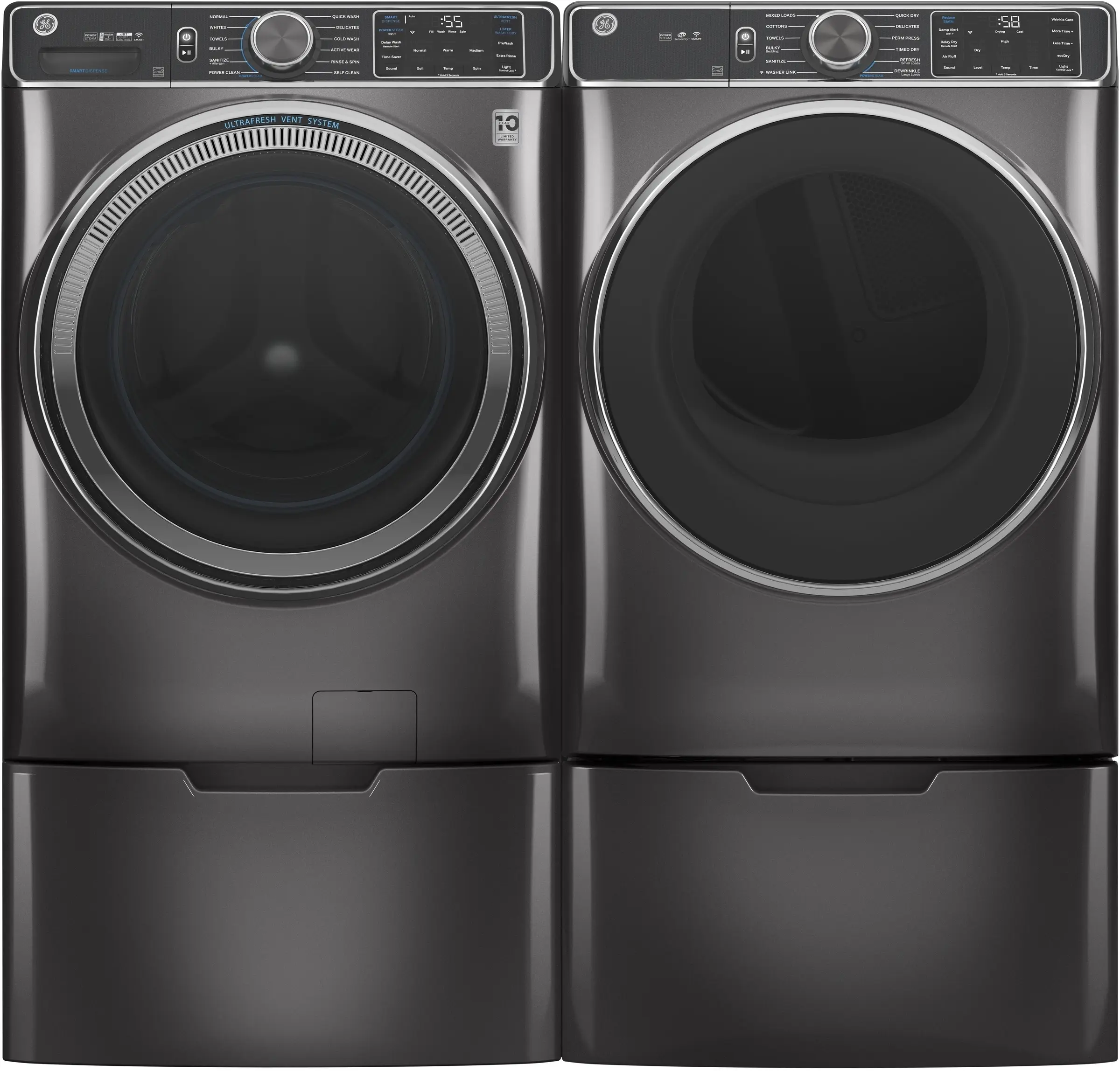 GE GFW850SPNDG Diamond Gray