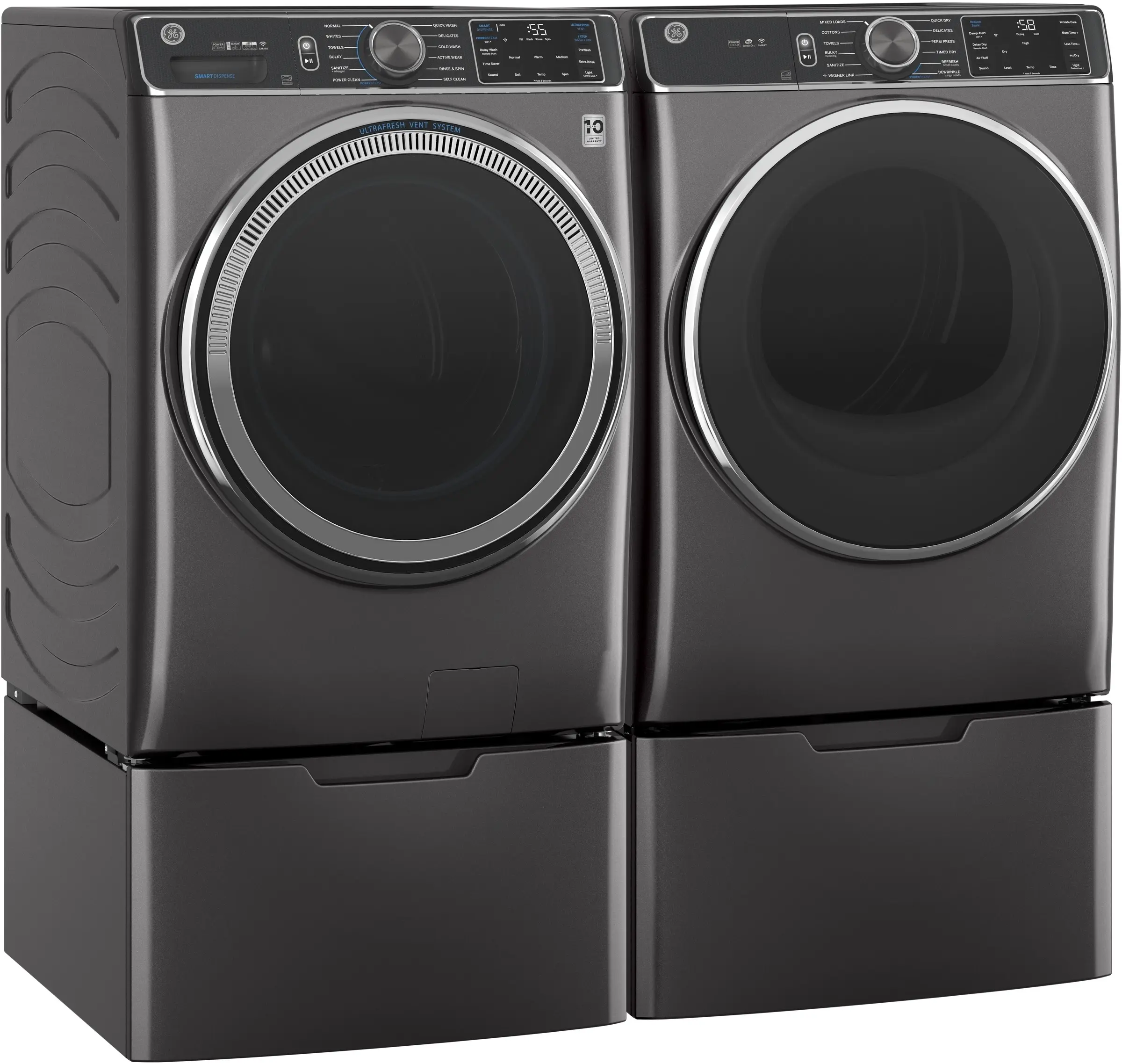 GE GFW850SPNDG Diamond Gray