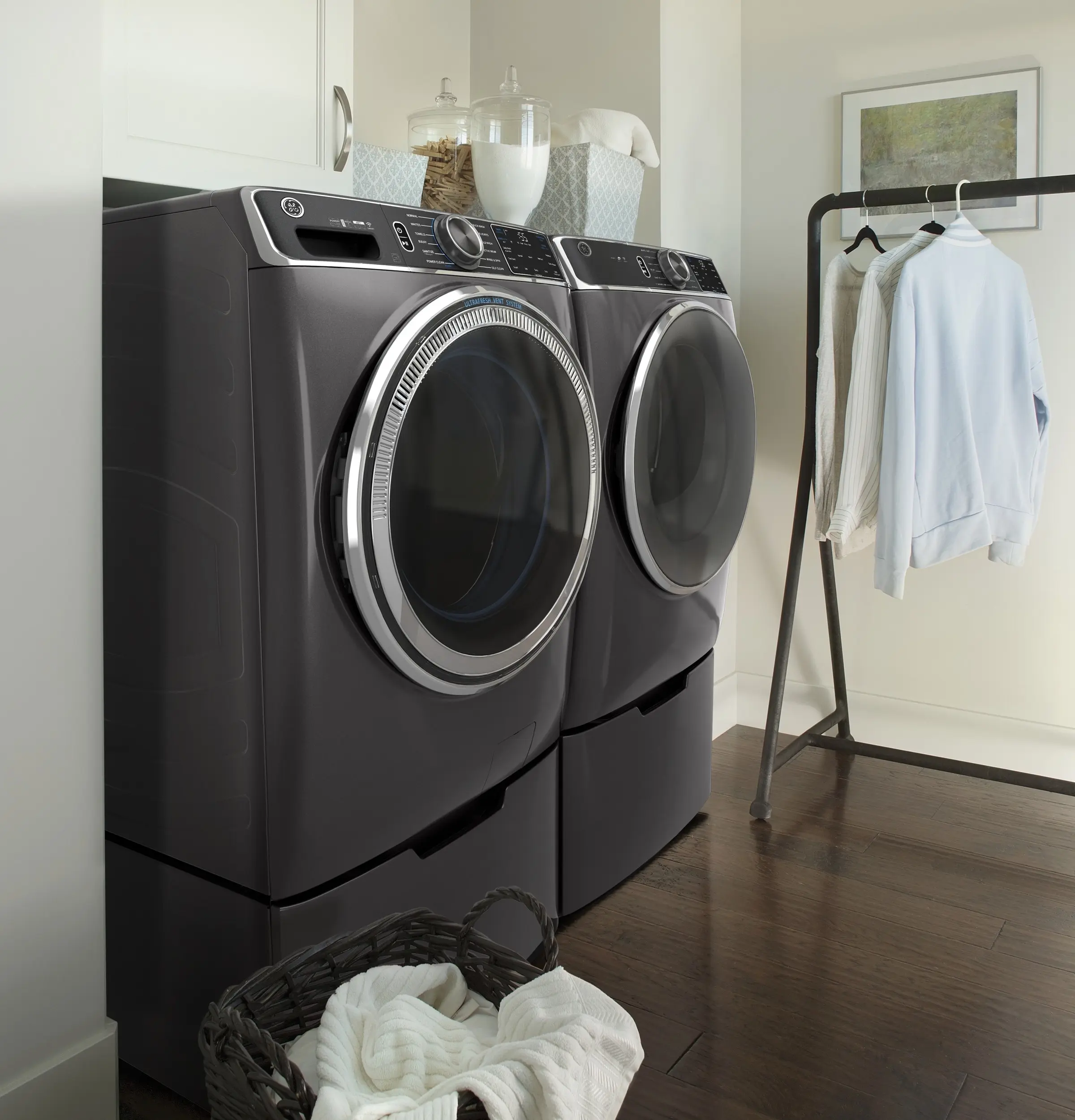 GE GFW850SPNDG Diamond Gray