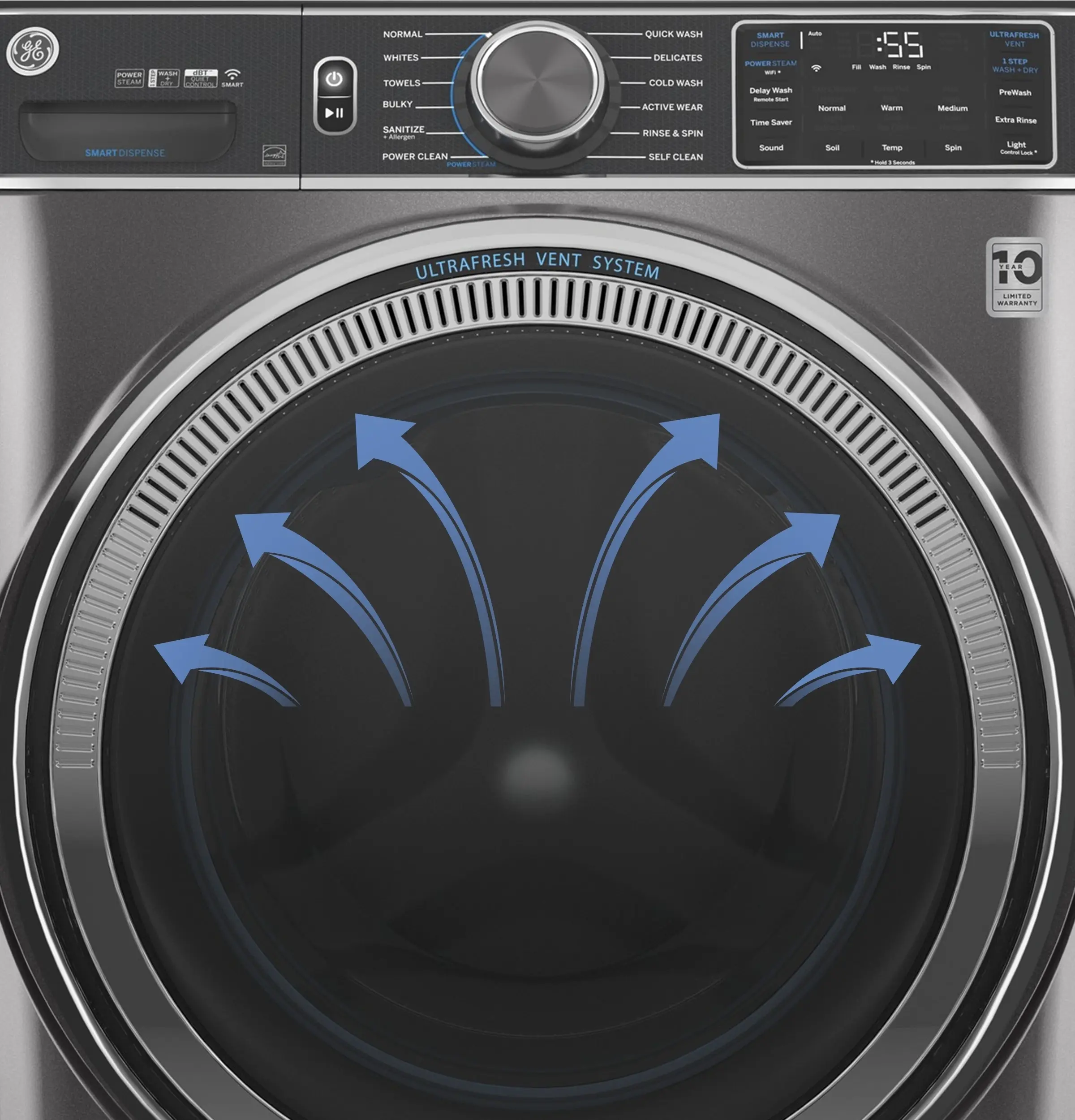 GE GFW850SPNRS Sapphire Blue