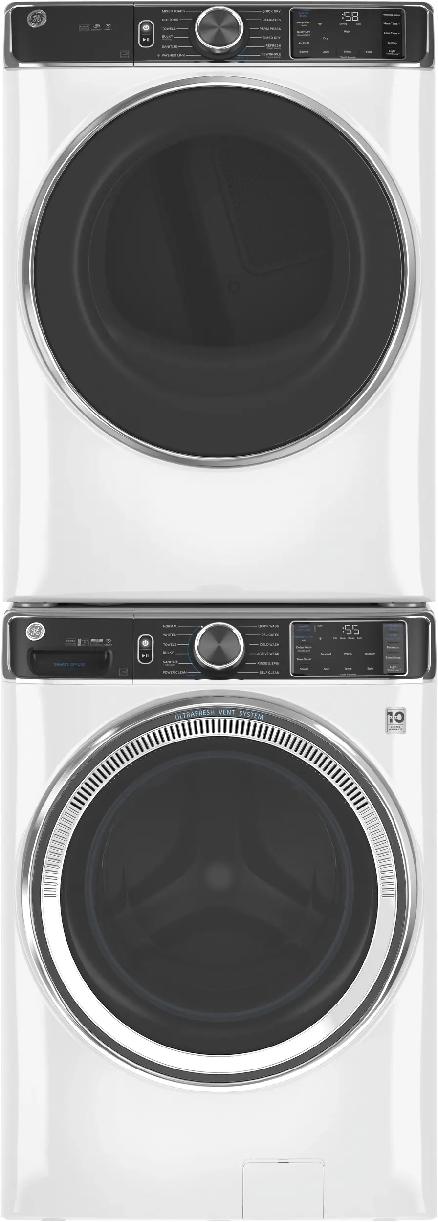 GE GFW850SSNWW White