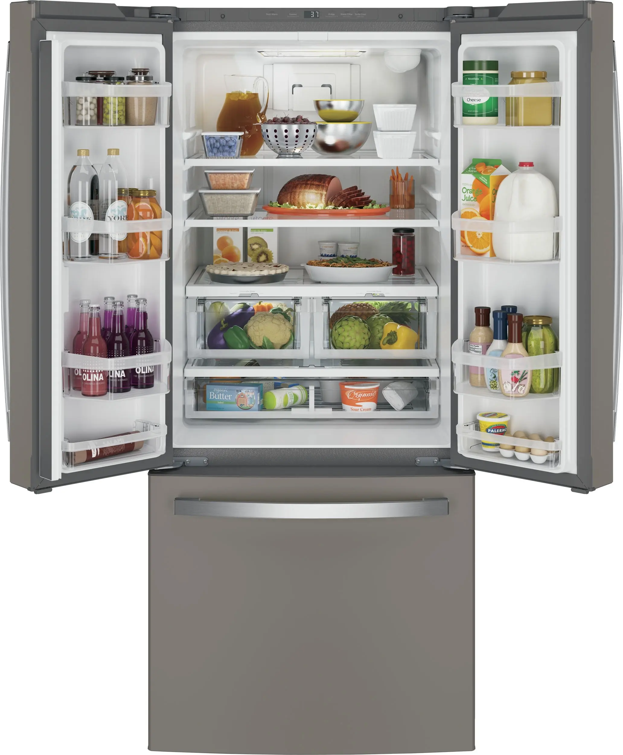 GE GNE21FMKES Fingerprint Resistant, Slate