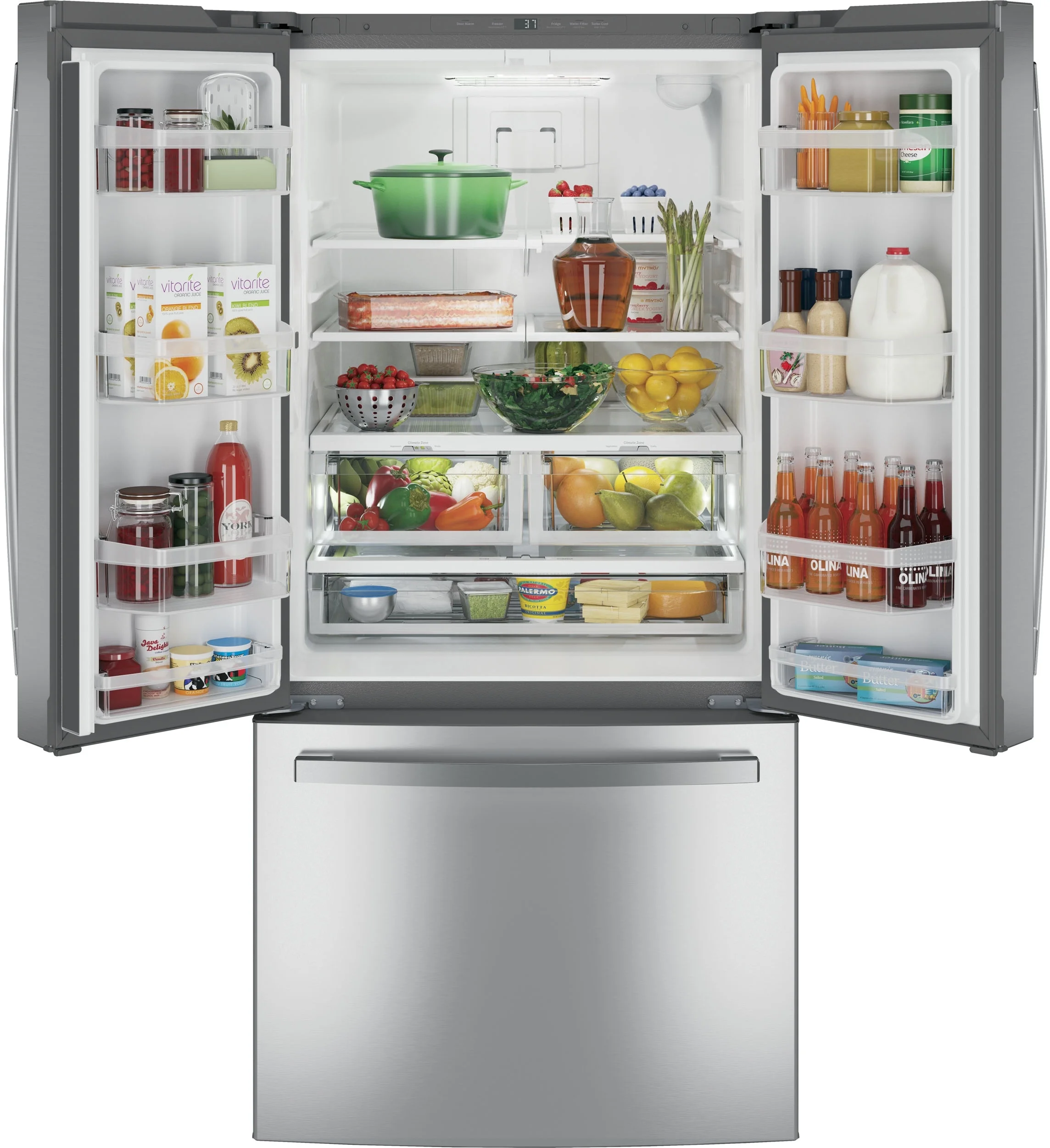 GE ENERGY STAR 24.7 Cu. Ft. French-Door Refrigerator - Thumbnail 4
