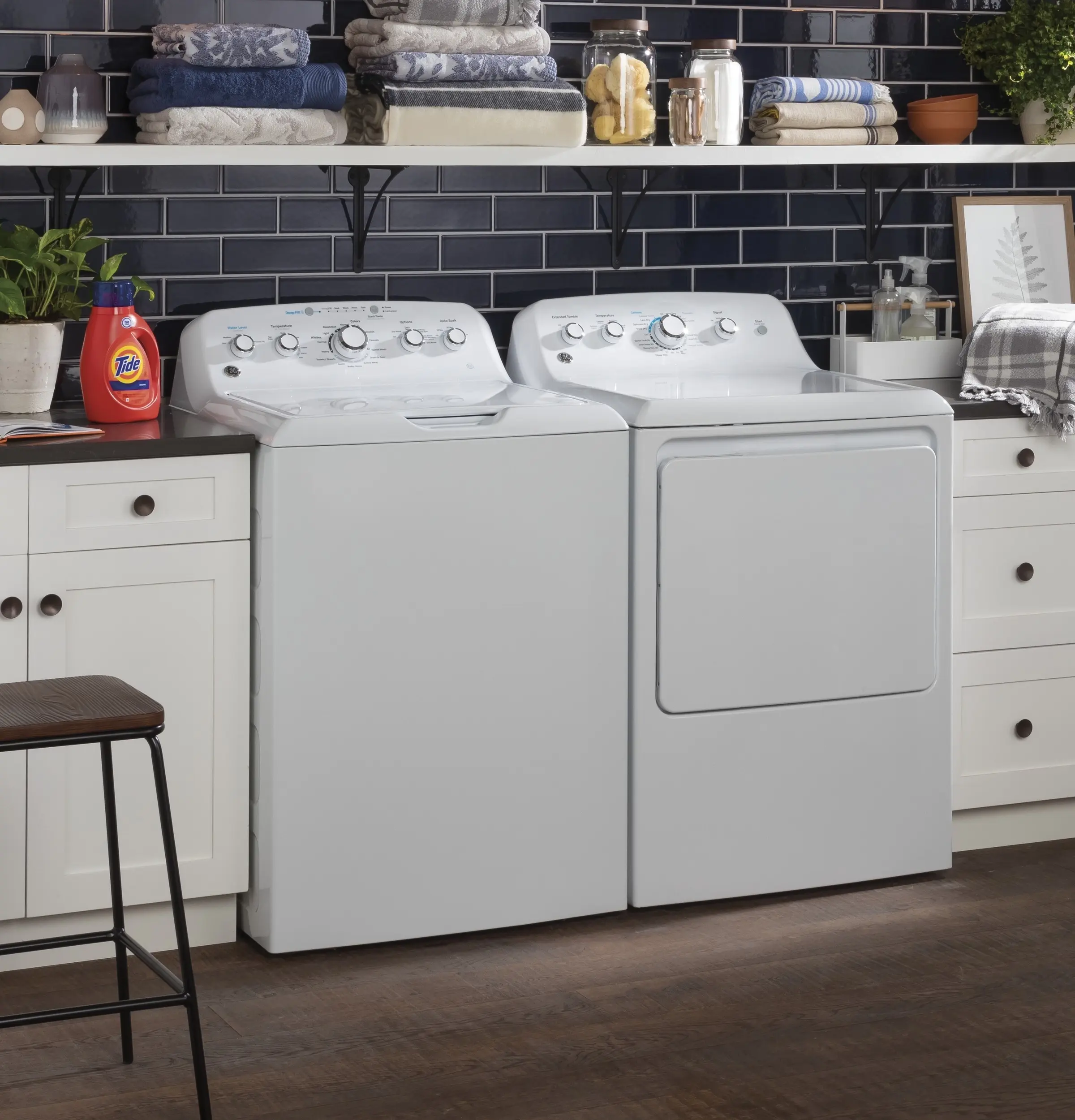 GE GTD42EASJWW 27 Inch Electric Dryer White | Plesser's Appliances
