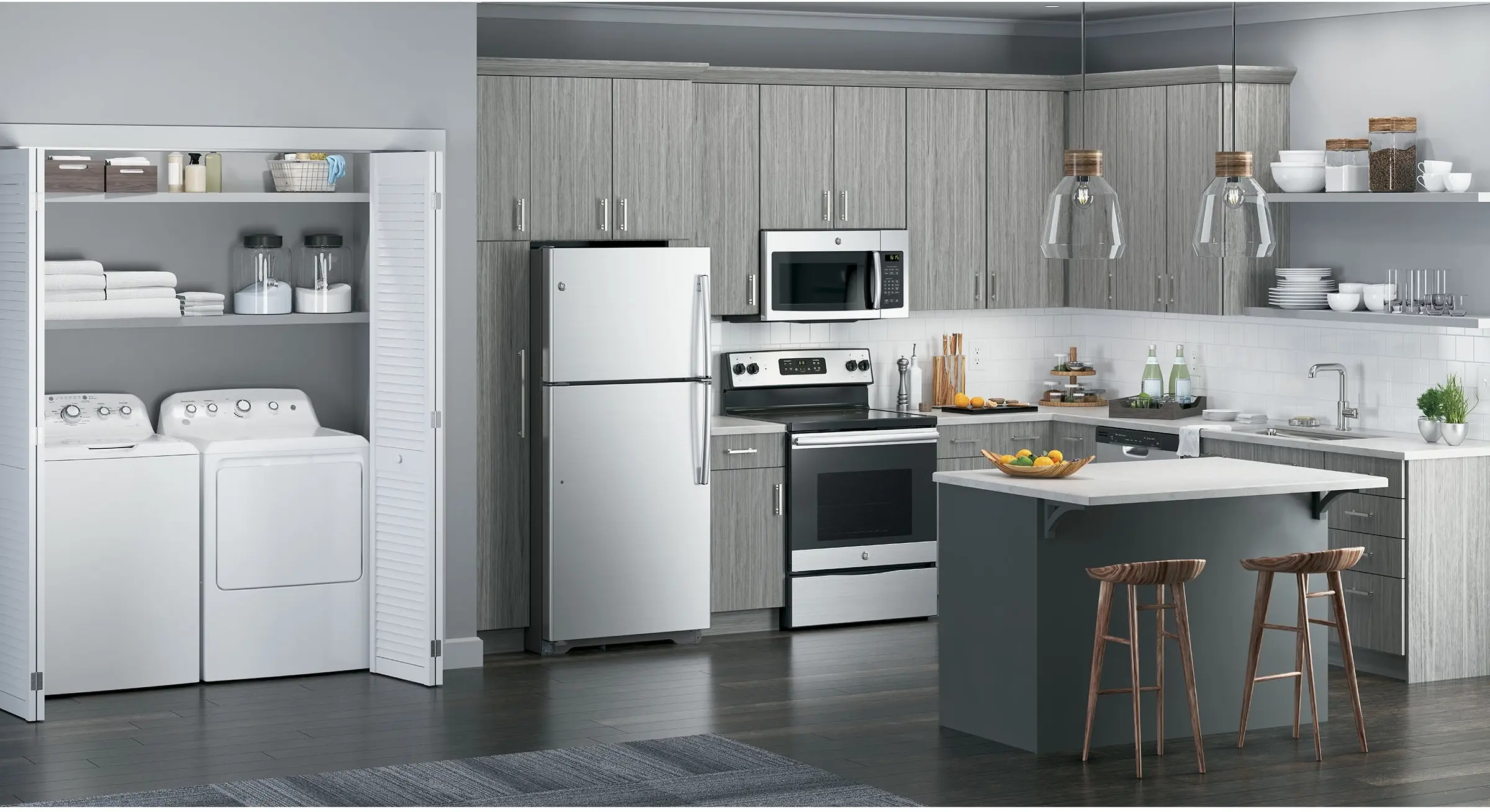 GE GTD42GASJWW White