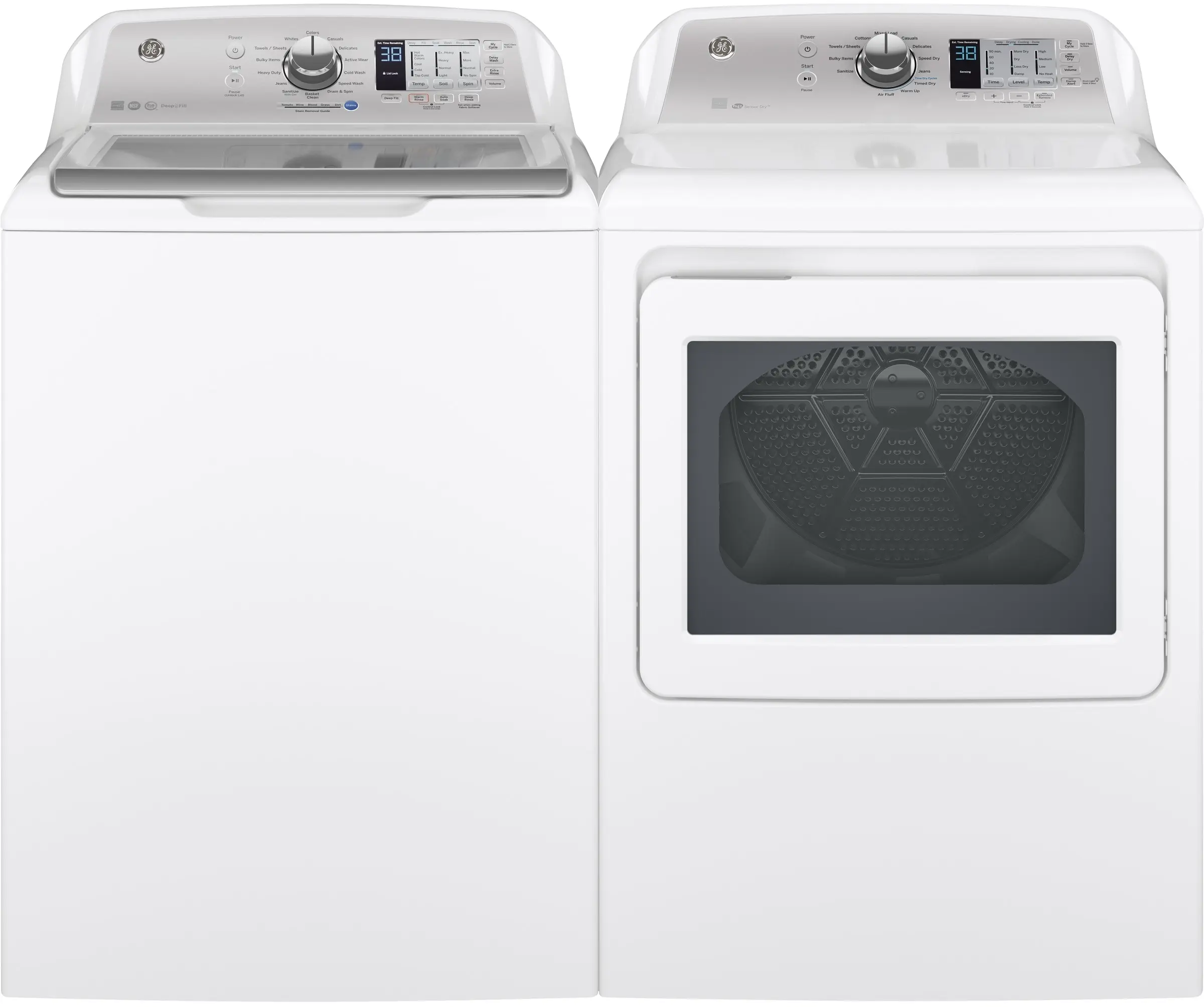 GE GTD65EBSJWS White with Silver